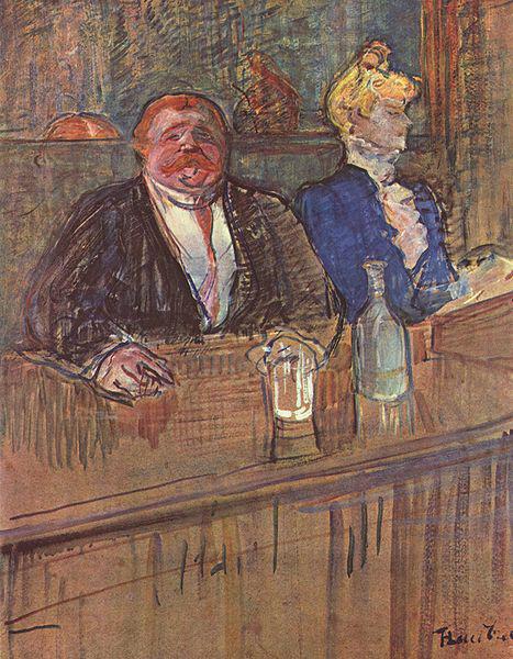 Henri de toulouse-lautrec Die Bar oil painting picture